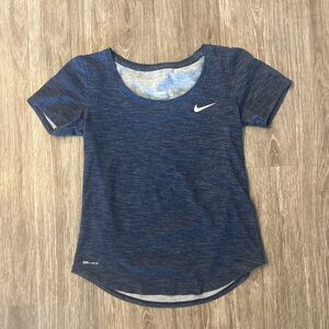 NIKE | Women’s Dri-Fit Athletic Cut Short Sleeve Top - XS Navy Heather